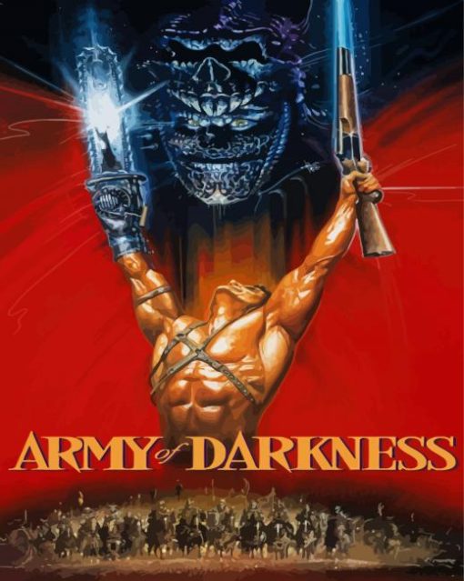 Army Of Darkness Film Poster Paint By Numbers