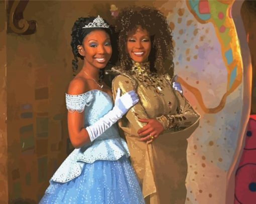 Black Cinderella With Whitney Houston Paint By Numbers