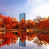 Boston In Autumn View Paint By Numbers