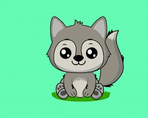 Cute Raccoon Cartoon Paint By Numbers