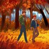 Friends Autumn Stroll Paint By Numbers