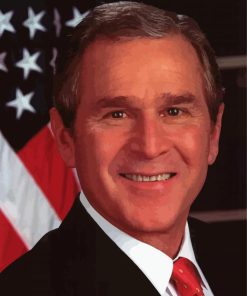 George Bush Paint By Numbers