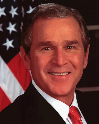 George Bush Paint By Numbers