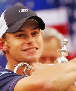Handsome Andy Roddick Paint By Numbers