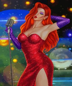 Jessica Rabbit Art Paint By Numbers