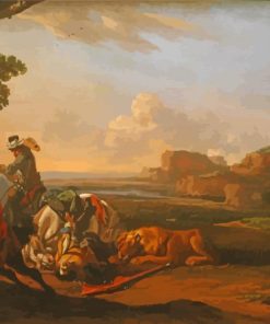 Lion Hunting By Jan Asselyn Paint By Numbers