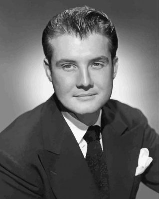 Moncohrome George Reeves Paint By Numbers