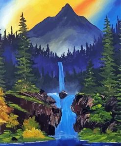 Mountain Waterfall River Paint By Numbers