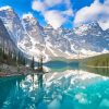 Mountains Lake Louise Water Reflection Paint By Numbers