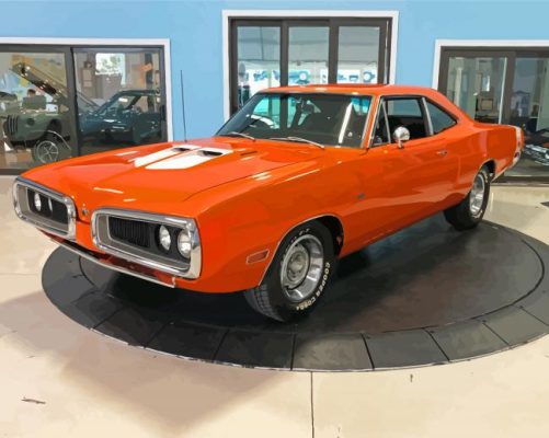 Orange Super Bee Paint By Numbers