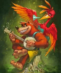 Banjo Kazooie Game Art Paint By Numbers