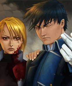 Riza Hawkeye And Roy Mustang Paint By Numbers