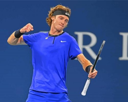 Tennis Player Andrey Rublev Paint By Numbers