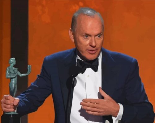 The American Actor Michael Keaton Paint By Numbers