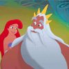 The Little Mermaid With Her Father Paint By Numbers