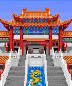 Thean Hou Temple Malaysia Paint By Numbers