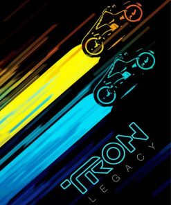 Tron Legacy Action Film Paint By Numbers