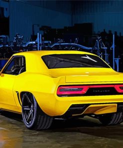 Yellow 69 Camaro Paint By Numbers