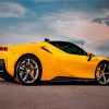 Yellow Luxury Car Paint By Numbers