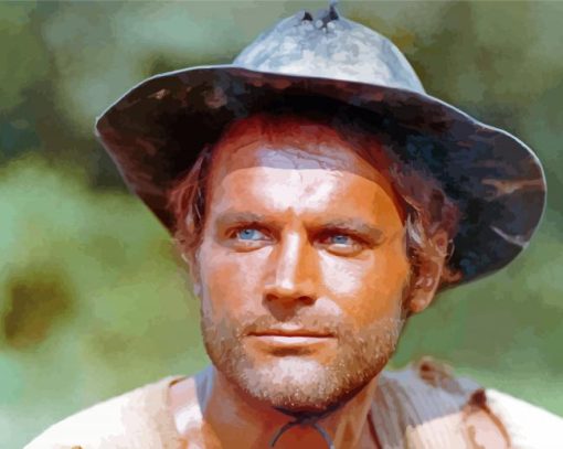 Young Terence Hill Paint By Numbers