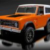 1972 Orange Ford Bronco Paint By Numbers