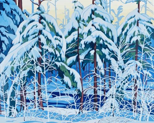 AJ Casson Snow Paint By Numbers