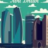 Abu Dhabi UAE Poster Paint By Numbers