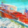 American Vintage Boat Paint By Numbers