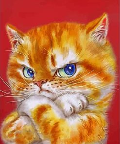 Angry Cat Art Paint By Numbers