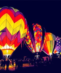 Balloon Fiesta Night Paint By Numbers