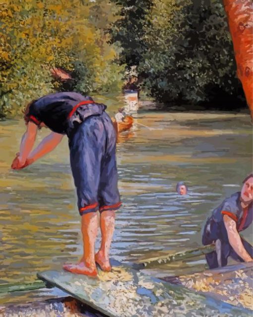 Bathers By Gustave Caillebotte Paint By Numbers