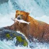 Bear Fishing Paint By Numbers