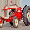 Beige And Red Ford 8N Paint By Numbers