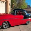 Black And Red 55 Chevrolet Paint By Numbers