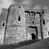 Black And White Kidwelly Castle Paint By Numbers
