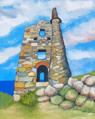 Botallack Tin Mine Paint By Numbers