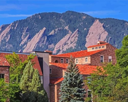 Boulder Buildings In Colorado Paint By Numbers