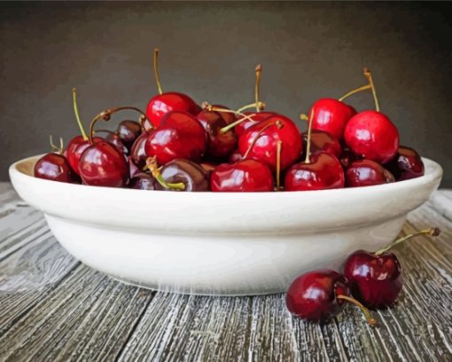 Bowl Of Cherries Paint By Numbers