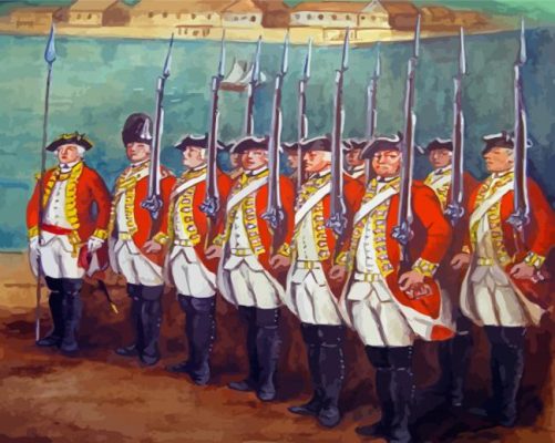 British Soldiers Art Paint By Numbers