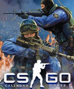 CS Go Video Game Poster Paint By Numbers