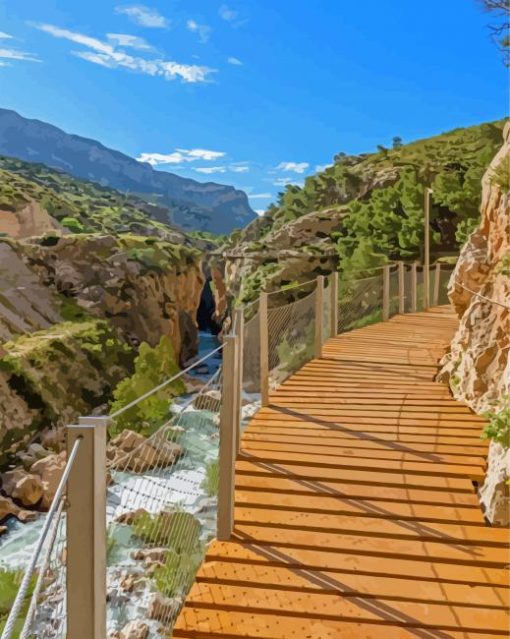 Caminito Del Rey In Malaga Paint By Numbers