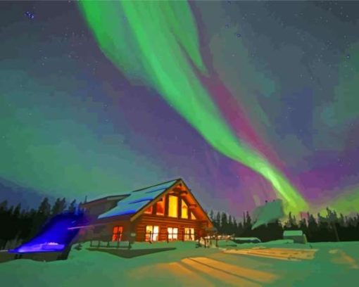 Canadian Northern Lights Paint By Numbers