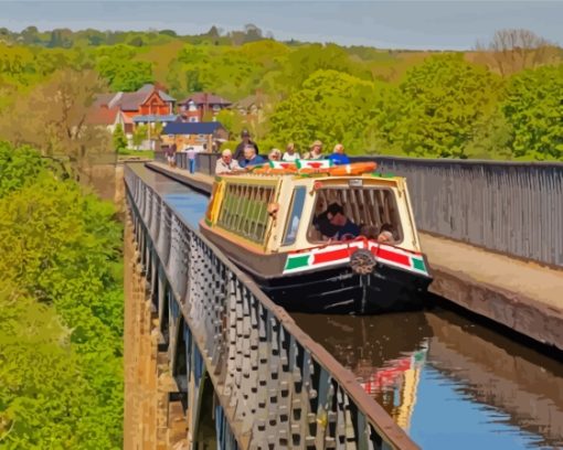 Canal Narrow Boat Paint By Numbers