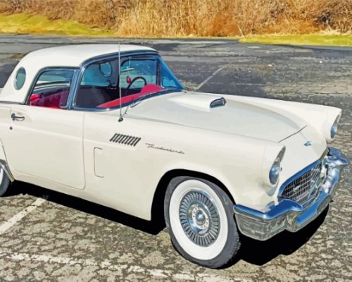 Classic 57 Thunderbird Car Paint By Numbers