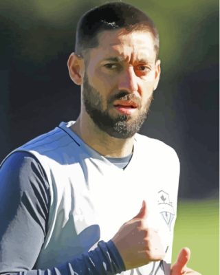 Clint Dempsey Football Player Paint By Numbers