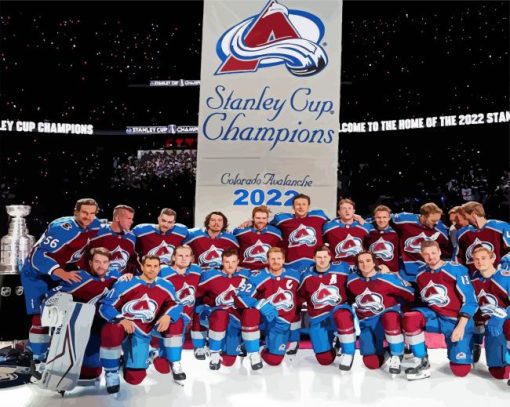 Colorado Avalanche Team Paint By Numbers