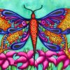 Colorful Whimsical Butterfly Paint By Numbers