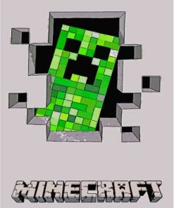 Creeper Minecraft Poster Paint By Numbers