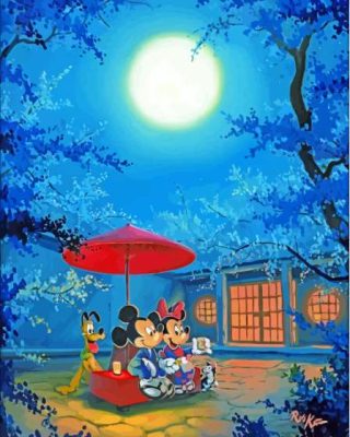 Disney Mickey And Minnie Japan Paint By Numbers