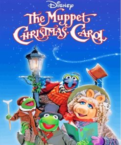 Disney Muppet Christmas Card Paint By Numbers